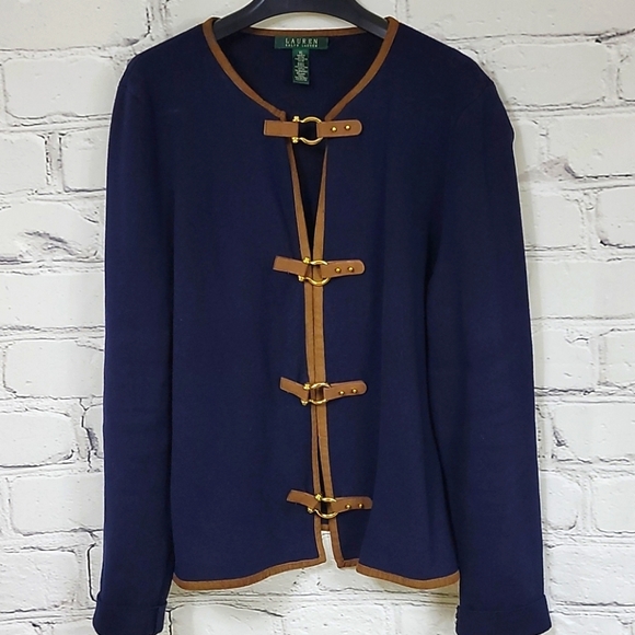 Lauren Ralph Lauren Buckle Cardigan 